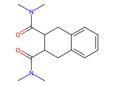 2-N,2-N,3-N,3-N-tetramethyl-1,2,3,4-tetrahydronaphthalene-2,3-dicarboxamide structure