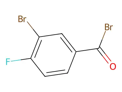3-Bromo-4-fluorobenzoyl bromide structure