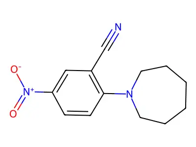 2-Azepan-1-yl-5-nitrobenzonitrile structure
