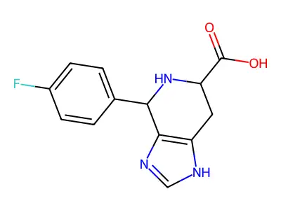 4-(4-fluorophenyl)-4,5,6,7-tetrahydro-3H-imidazo[4,5-c]pyridine-6-carboxylic acid structure