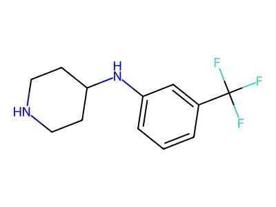 N-[3-(trifluoromethyl)phenyl]piperidin-4-amine structure
