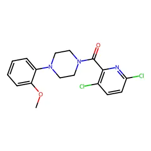 1-(3,6-Dichloropyridine-2-carbonyl)-4-(2-methoxyphenyl)piperazine structure