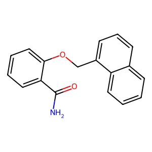 2-(萘-1基甲氧基)苯甲酰胺 structure