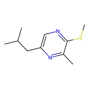 5-Isobutyl-3-methyl-2-(methylthio)pyrazine structure