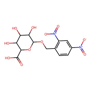 beta-D-Glucopyranosiduronic acid, (2,4-dinitrophenyl)methyl structure