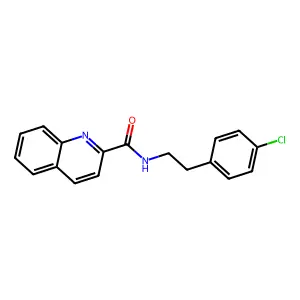 N-[2-(4-氯苯基)乙基]喹啉e-2-甲酰胺 structure