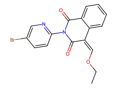 2-(5-Bromo-2-pyridinyl)-4-(ethoxymethylene)-1,3(2H,4H)-isoquinolinedione structure