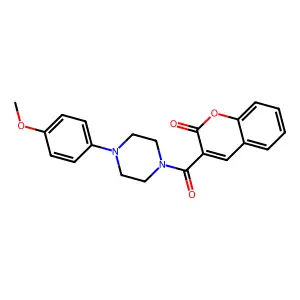 3-(4-(4-methoxyphenyl)piperazine-1-carbonyl)-2H-chromen-2-one structure
