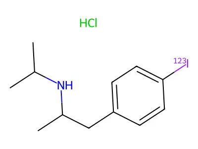 Iofetamine hydrochloride I-123 structure
