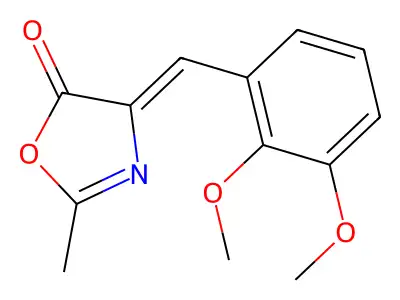 (4Z)-4-((2,3-Dimethoxyphenyl)methylene)-2-methyl-5(4H)-oxazolone structure