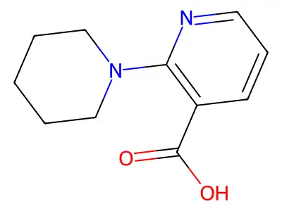 2-(Piperidin-1-yl)pyridine-3-carboxylic acid structure