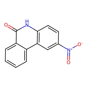 2-Nitro-6(5H)-phenanthridinone structure