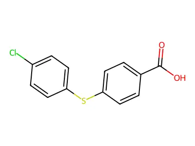 4-[(4-Chlorophenyl)sulfanyl]benzoic acid structure