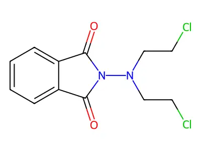 Hydrazine, 1,1-bis(2-chloroethyl)-2-phthaloyl- structure