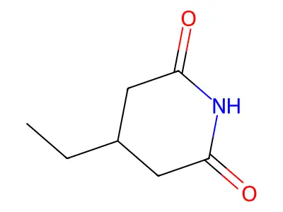 Glutarimide, 3-ethyl- structure