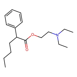 2-(Diethylamino)ethyl 2-phenylhexanoate structure