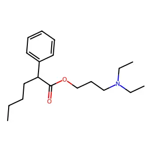 3-(Diethylamino)propyl 2-phenylhexanoate structure