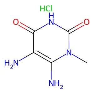 2,4(1H,3H)-Pyrimidinedione, 5,6-diamino-1-methyl-, hydrochloride structure