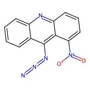 9-Azido-1-nitroacridine structure