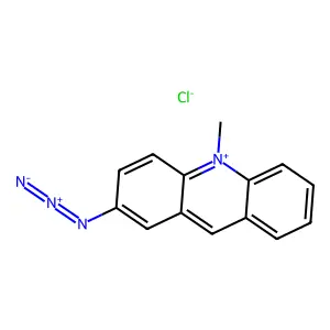 2-叠氮-10-甲基吖啶鎓氯化物 structure