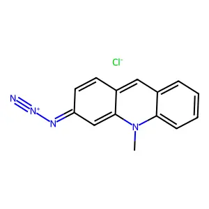 3-叠氮-10-甲基吖啶鎓氯化物 structure