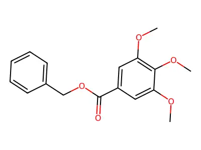 Phenylmethyl 3,4,5-trimethoxybenzoate structure