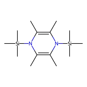 Pyrazine, 1,4-dihydro-2,3,4,5-tetramethyl-1,4-bis(trimethylsilyl)- structure