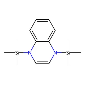 Quinoxaline, 1,4-dihydro-1,4-bis(trimethylsilyl)- structure