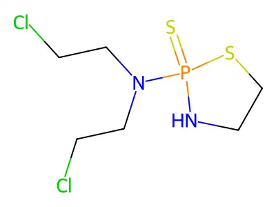 1,3,2-Thiazaphospholidine, 2-(bis(2-chloroethyl)amino)-, 2-sulfide structure