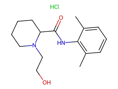 Droxicainide hydrochloride structure