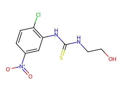 1-(2-Chloro-5-nitrophenyl)-3-(2-hydroxyethyl)thiourea structure