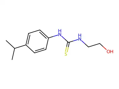 1-(2-Hydroxyethyl)-3-(4-propan-2-ylphenyl)thiourea structure