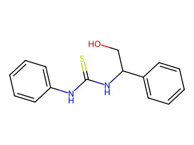 N-(2-hydroxy-1-phenylethyl)-N'-phenylthiourea structure