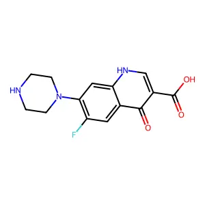 Desethylenenorfloxacin structure