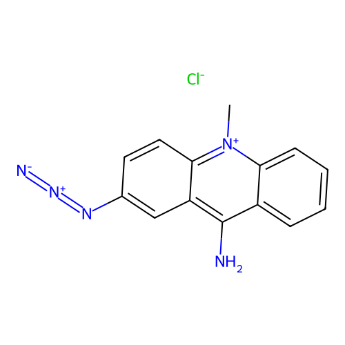 9-Amino-2-azido-10-methylacridinium chloride structure