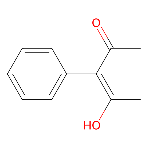 4-Hydroxy-3-phenylpent-3-en-2-one structure