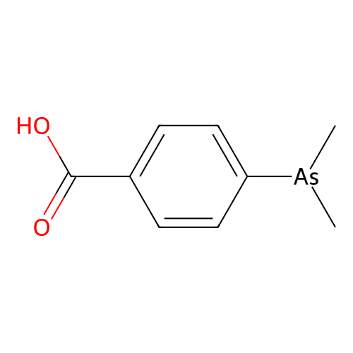 4-Dimethylarsanylbenzoic acid structure