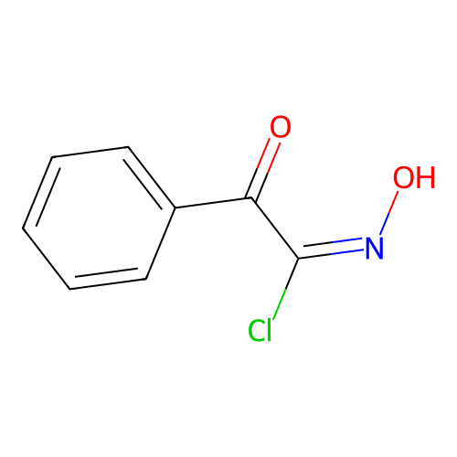(1E)-N-hydroxy-2-oxo-2-phenylethanimidoyl chloride structure