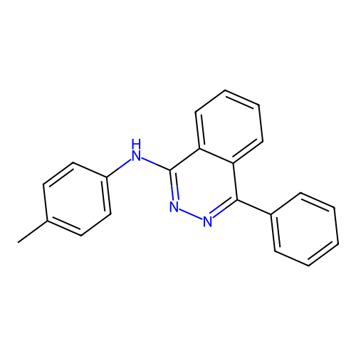 N-(4-methylphenyl)-4-phenylphthalazin-1-amine structure