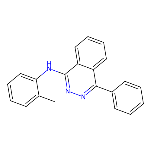N-(2-methylphenyl)-4-phenylphthalazin-1-amine structure