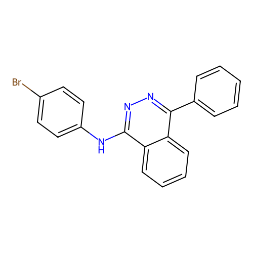 N-(4-bromophenyl)-4-phenylphthalazin-1-amine structure
