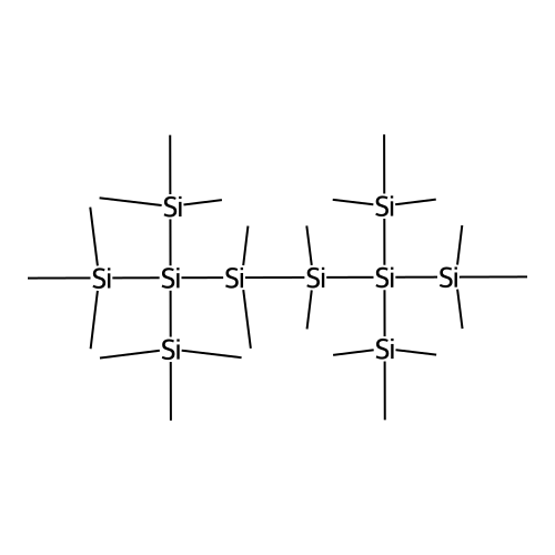 1,1,1,3,3,4,4,6,6,6-Decamethyl-2,2,5,5-tetrakis(trimethylsilyl)hexasilane structure
