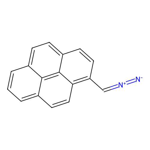1-Pyrenyldiazomethane structure