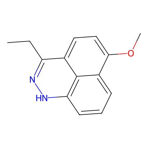 3-Ethyl-6-methoxy-1H-benzo[de]cinnoline structure