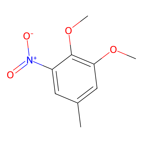 1,2-Dimethoxy-5-methyl-3-nitrobenzene structure