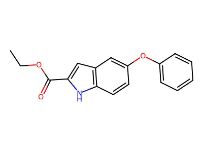 ethyl 5-phenoxy-1H-indole-2-carboxylate structure