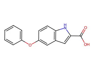 5-phenoxy-1H-indole-2-carboxylic acid structure