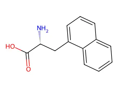 p-Nitro-D-phenylalanine structure
