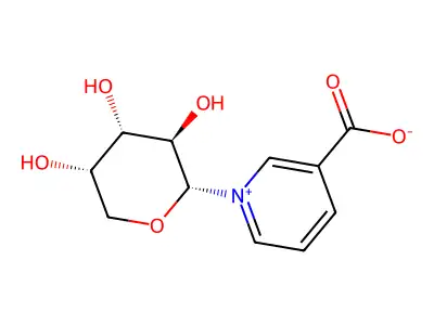 烟酸N-α-阿拉伯糖苷 structure