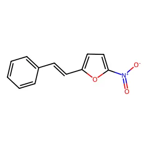 2-Nitro-5-(2-phenylethenyl)furan structure